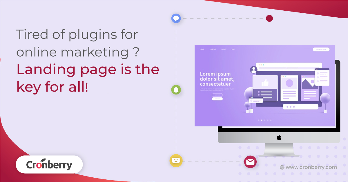 landing page is best for online marketing.